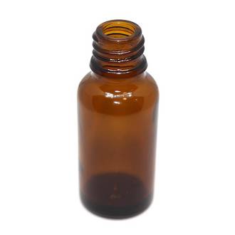 Amber glass bottle and no cap: 20ml